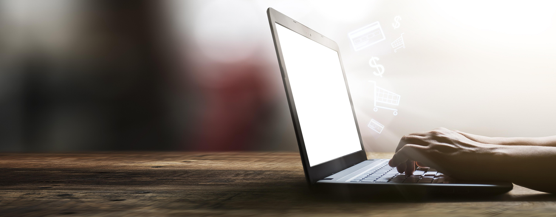 Online Banking Laptop