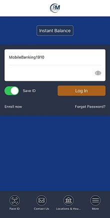 FMSB Mobile App Login Screen